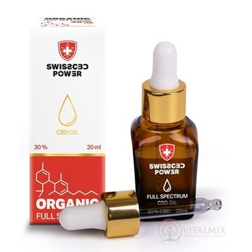 SwissCBD Power CBD OIL ORGANIC Full Spectrum 30% kvapky, olej 1x20 ml obrázok