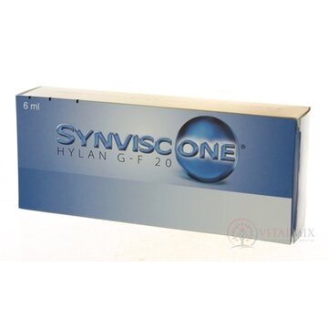 SYNVISC-ONE hylan G-F 20 viskoelastický materiál (s kys. hyalurónovou do kĺbov) 1x6 ml obrázok