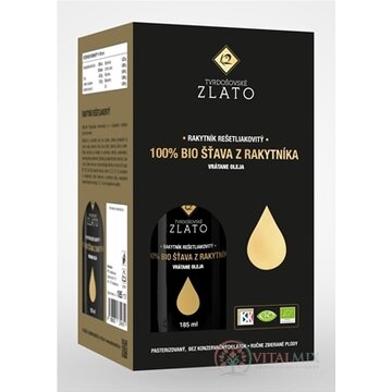 T.ZLATO 100 % BIO ŠŤAVA Z RAKYTNÍKA vrátane oleja 4x185 ml (740 ml) obrázok