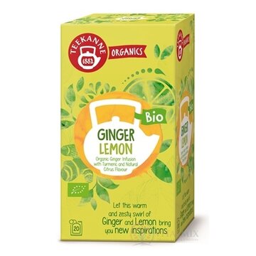 TEEKANNE ORGANICS BIO GINGER LEMON bylinný čaj 20x1,8 g (36 g) obrázok
