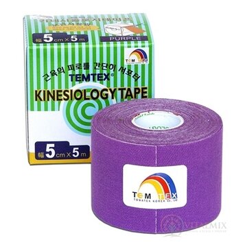 TEMTEX KINESOLOGY TAPE tejpovacia páska, 5 cm x 5 m, fialová 1x1 ks obrázok