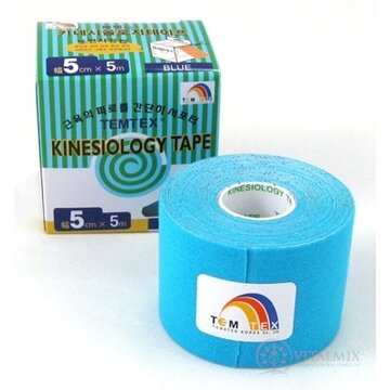 TEMTEX KINESOLOGY TAPE TOURMALINE tejpovacia páska, 5 cm x 5 m, modrá 1x1 ks obrázok