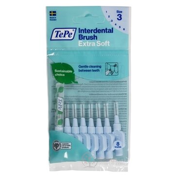 TePe Medzizubná kefka 0,6 mm Extra Soft size 3 (svetlo modrá) 1x8 ks obrázok