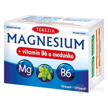TEREZIA MAGNESIUM + vitamin B6 a meduňka (medovka) cps 1x120 ks obrázok