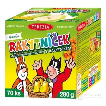 TEREZIA RAKYTNÍČEK multivit.želatínky s rakytníkom príchuť hruška 1x70 ks obrázok