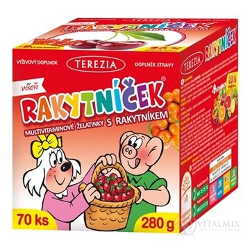 TEREZIA RAKYTNÍČEK multivit.želatínky s rakytníkom príchuť višňa 1x70 ks obrázok