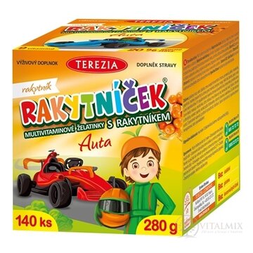 TEREZIA RAKYTNÍČEK multivitamínové želatínky Auta s rakytníkom 1x140 ks obrázok