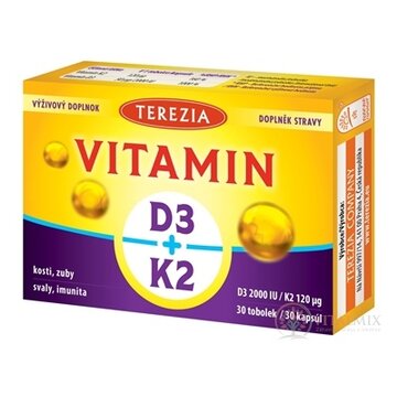 TEREZIA VITAMÍN D3 2000 IU + K2 120 μg cps 1x30 ks obrázok