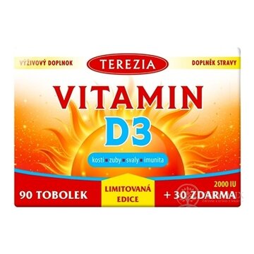 TEREZIA VITAMÍN D3 2000 IU cps 90+30 zadarmo (120 ks) obrázok