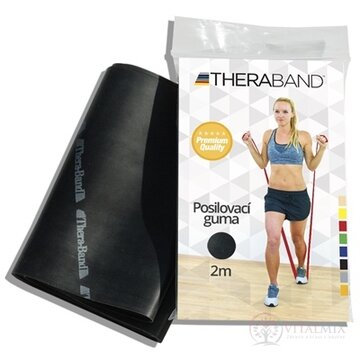 Thera-Band Posilňovacia guma 2m čierná (extra silná) 1x1 ks obrázok