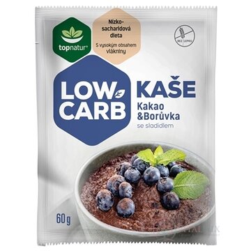 topnatur LOW CARB KAŠA Kakao Čučoriedka instantná zmes 1x60 g obrázok