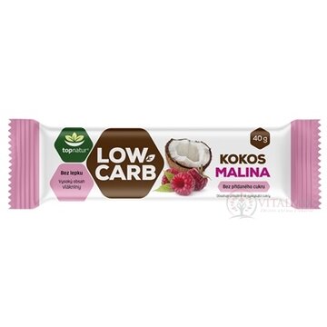 topnatur LOW CARB Tyčinka Kokos Malina 1x40 g obrázok
