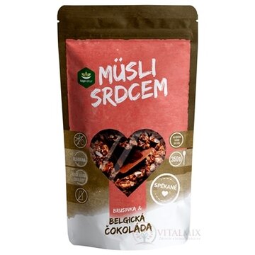 topnatur Müsli srdcom Belgická čokoláda & brusnice 1x350 g obrázok