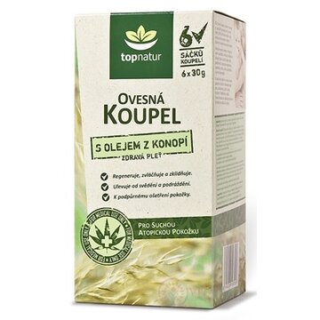 topnatur OVSENÝ KÚPEĽ S KONOPNÝM OLEJOM 6 vrecúšok-kúpeľov, 6x30 g obrázok