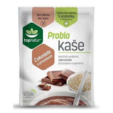 topnatur Probio KAŠA Čokoláda s proteínom ryžová kaša 25x60 g (1500 g) obrázok