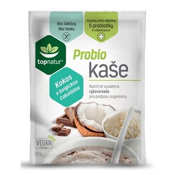 topnatur Probio KAŠA Kokos s belgickou čokoládou ryžová kaša 25x60 g (1500 g) obrázok