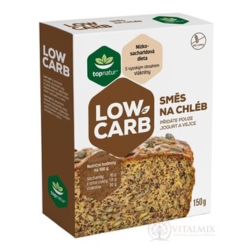 topnatur ZMES NA CHLIEB LOW CARB bezgluténová, s obsahom vlákniny 1x150 g obrázok