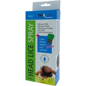 TRIXLLINE TR355 SPREJ proti všiam sprej + hrebeň zadarmo, 1x100 ml obrázok