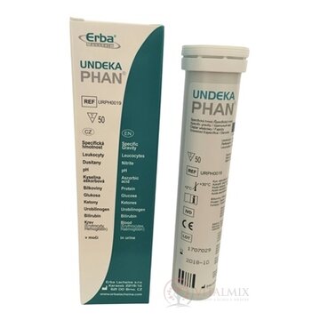 UNDEKAPHAN diagnostické prúžky na moč 1x50 ks obrázok
