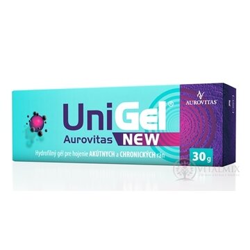 UniGel AUROVITAS NEW hydrofilný gél pre hojenie rán 1x30 g obrázok