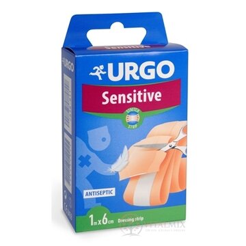 URGO Sensitive Stretch náplasť na citlivú pokožku, 1m x 6cm, 1x1 ks obrázok