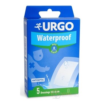 URGO Waterproof vodeodolná náplasť priehľadná, 10x6 cm, 1x5 ks obrázok
