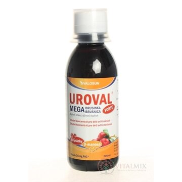 VALOSUN UROVAL MEGA BRUSNICA FORTE sirup 1x200 ml obrázok