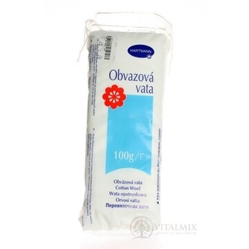 VATA OBVÄZOVÁ skladaná, nesterilná, zmes 1x100 g obrázok