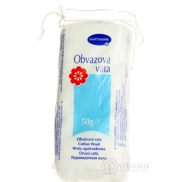VATA OBVÄZOVÁ skladaná, nesterilná, zmes 1x50 g obrázok