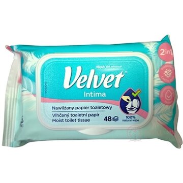 Velvet Intima 2v1 vlhčený toaletný papier 1x48 ks obrázok