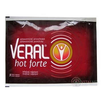 VERAL HOT Forte hrejivá náplasť vo vrecku 1x3 ks obrázok