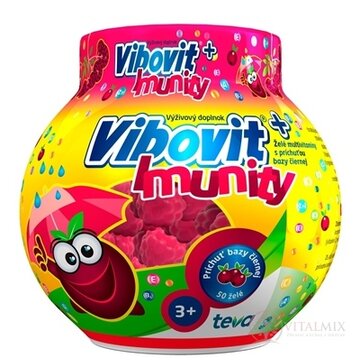 VIBOVIT + IMUNITY želé s príchuťou bazy čiernej 1x50 ks obrázok