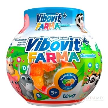 VIBOVIT+ FARMA Gummies želé s ovocnou príchuťou (inov.2018) 1x50 ks obrázok