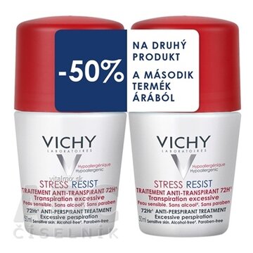 VICHY DEO STRESS RESIST 72H DUO (M6332600) antiperspirant, (50% zľava na druhý produkt) 2x50 ml, 1x1 set obrázok