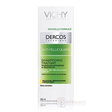 VICHY DERCOS ANTI-PELLICULAIRE Šampón proti suchým lupinám, suché vlasy (M0362900) 1x200 ml obrázok
