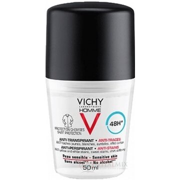 VICHY HOMME DEO ROLL-ON PROTI ŠKVRNÁM 48H antiperspirant na citlivú pokožku 1x50 ml obrázok
