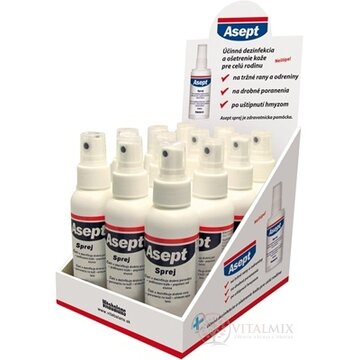 Vitabalans Asept Sprej dezinfekčný na rany DISPLEJ 12x100 ml, 1x1 set obrázok