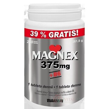 Vitabalans MAGNEX 375 mg + B6 tbl 1x250 ks obrázok