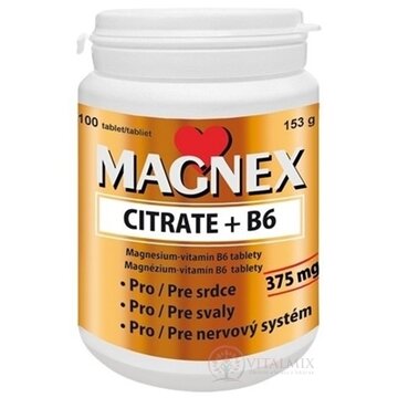 Vitabalans MAGNEX CITRATE + B6 tbl 1x100 ks obrázok
