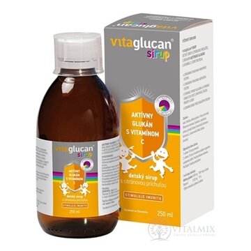 VITAGLUCAN SIRUP detský sirup s citrónovou príchuťou, stimuluje imunitu (inov. 2019) 1x250 ml obrázok