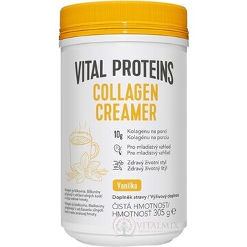 VITAL PROTEINS COLLAGEN CREAMER Vanilka sušené kokosové mlieko obohatené o kolagén 1x305 g obrázok