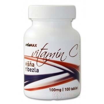 VITAMAX VITAMÍN C 100MG RÍBEZĽA VIŠŇA tbl 1x100 ks obrázok