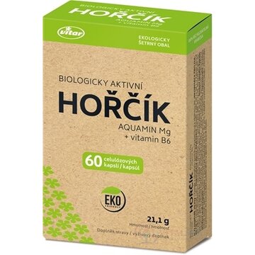 VITAR HORČÍK AQUAMIN Mg + vitamín B6 cps 1x60 ks obrázok