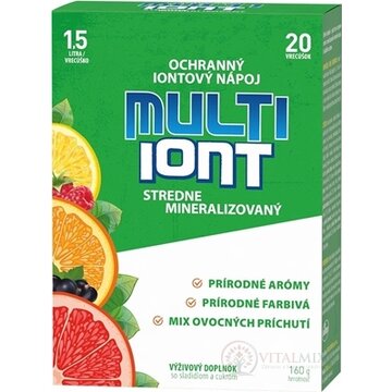 VITAR Multi iont nápoj v prášku vo vrecúškach, mix ovocných príchutí (inov. 2025) 1x20 ks obrázok