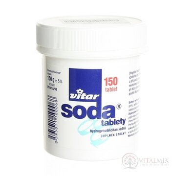 VITAR sóda tablety hydrogénuhličitan sodný, tbl 1x150 ks obrázok