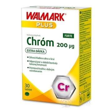 WALMARK Chróm Forte 200 µg tbl (inov. 2019) 1x30 ks obrázok