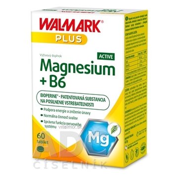 WALMARK Magnesium+B6 ACTIVE tbl 1x60 ks obrázok
