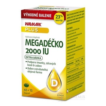 WALMARK Megadéčko 2000 IU cps 65+15 navyše (80 ks) obrázok