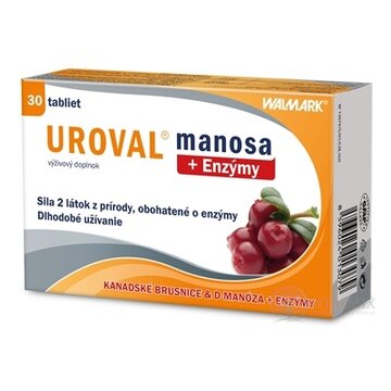 WALMARK UROVAL manosa + Enzýmy tbl 1x30 ks obrázok