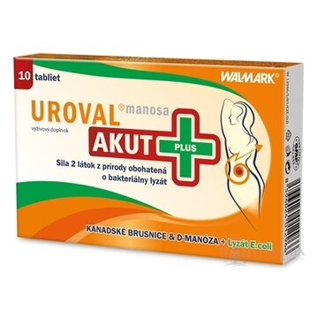 WALMARK UROVAL manosa AKUT PLUS tbl 1x10 ks obrázok
